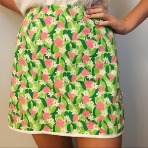 Lilly Pulitzer Pink And Green Golf Skort